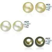 Valero Pearls Orecchini canna / verde pastello / argento