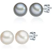 Valero Pearls Orecchini argento / bianco