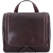 Leonhard heyden Roma Borsa da toilette Vera Pelle 26 cm marrone