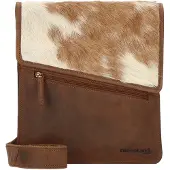 Greenland Natural Combination Borsa a tracolla Vera Pelle 26 cm marrone