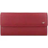 Golden Head Polo Portafoglio Protezione RFID Vera Pelle 19.5 cm rosso