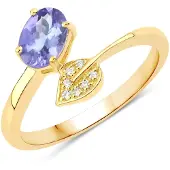 Rafaela Donata Anello giallo oro / blu violetto