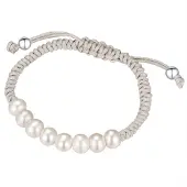 Valero Pearls Braccialetto argento / bianco