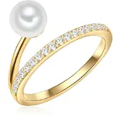 Valero Pearls Anello oro / argento / bianco perla
