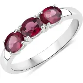 Rafaela Donata Anello bordeaux / argento