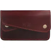MIKA Portafoglio Vera Pelle 14.5 cm marrone