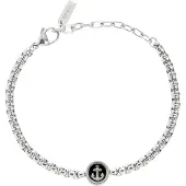 Breil Braccialetto nero / argento