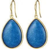 Lulu & Jane Orecchini blu / giallo oro