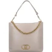 Liu Jo Lapuffy Borsa a spalla 35 cm beige