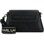 Karl Lagerfeld Ikon/k Soft Webbing Crossbody Black-nickel Taglia: OS | Borse a mano Outlet | Donna | Nero