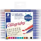 Staedtler Set Di 12 Pennarelli Per Calligrafia A Doppia Punta