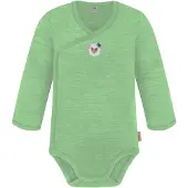 Normani Tutina / body per bambino 'Kaitaia' beige / verde / nero / bianco