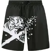 Plein sport Costume da bagno boxer con logo