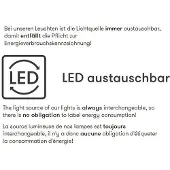 ALBERT LEUCHTEN Lampione 3 luci stile rustico 680, bianco