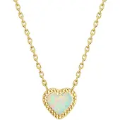 Glanzstücke Collana giallo oro / bianco perla
