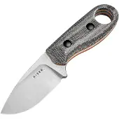 Kizer Cutlery Beaver 1078A2 Stonwashed Nitro-V, Black Micarta, coltello fisso