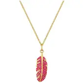 Glanzstücke Collana giallo oro / rosso sangue