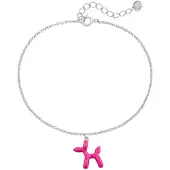 Glanzstücke Braccialetto rosa / argento