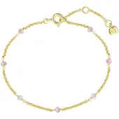 Glanzstücke Braccialetto giallo oro / rosa