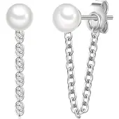Glanzstücke Orecchini argento / bianco perla