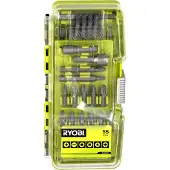 Ryobi 55-piece mixed screwdriver set RAK55DK