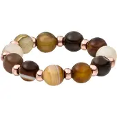 Purelei Anello 'Mokupuni' marrone / oro rosé / nero / bianco