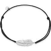 Glanzstücke Braccialetto nero / argento