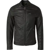 Jack & Jones Giacca Biker In Similpelle