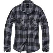 Brandit Camicia da donna 'Amy' blu colomba / antracite