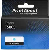 PrintAbout Cartuccia compatibile Epson T5805 - Ciano chiaro