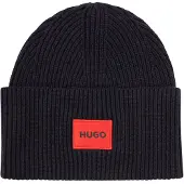 HUGO per donna. 50502579 Berretto Saffa nero (OSFA), Casual, Lana