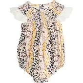 Next Tuta 'Cath Kidston' marrone / limone / nero / offwhite