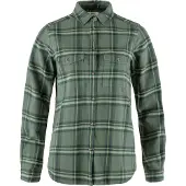 Fjällräven Women's Övik Heavy Flannel Shirt Camicia Donna (XL, olivia)
