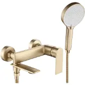 REA Miscelatore Vasca VENETA Brush Gold