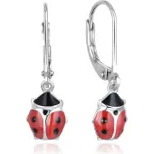 Beneto Orecchini Silver Coccinelle AGUC2618 — Orecchini