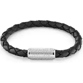 Tommy Hilfiger Bracciale Pelle Nera 2790479 — Bracciale