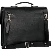 Leonhard heyden Bergamo Valigetta Vera Pelle 40 cm Vano porta PC nero