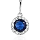 Beneto Ciondolo con zircone blu AGH449 — Ciondolo