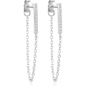 Beneto Orecchini argento zirconi trasparenti AGUP2374L — Orecchini