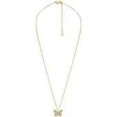 Fossil Elegant gold-plated Collana with crystals Butterfly JF04920710