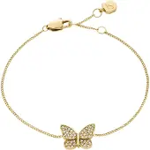 Fossil Bracciale Placcato Oro Con Cristalli Butterfly Jf04921710 — Bracciale