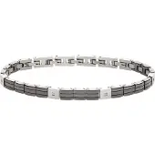 Breil Braccialetto nero / argento