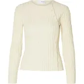 Selected Top A Maglia Donne Beige L