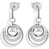 Modesi Shiny silver Orecchini con zircons J230CZ-WN