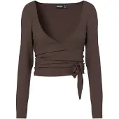 Pieces Top | Marrone | L