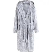Next Accappatoio lungo grigio / bianco