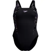Speedo Women's Hyperboom Splice Muscleback Costume intero Donna (34, nero)