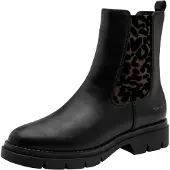 Tamaris Boots chelsea marrone scuro / nero