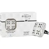 Maison Berger Set regalo car diffuser Cosy Silver + Ricarica Cozy Musk