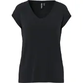 Pieces T-shirt A V | Nero | XS